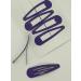 6 PCS Metal Snap Hair Clips - Purple Hair Grips 5CM Long - Buy Online on GoSupps.com