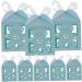 HOMSFOU 250 pcs manual wedding candy cases bride packing box carton candy box Christmas soap box candy gift cloth biscuit box wedding macaron box chocolate candy gift gift candy hollow - Buy Online on GoSupps.com