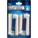 4 Pack Professional White Replacement Toothbrush Heads for Oral-B Braun Electric Toothbrush - 3D Whitening, Pro Style - Fits Oralb Kids Care 1000 - 4 Count - Buy Online on GoSupps.com