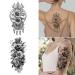 Cerlaza Large Temporary Flower Tattoos for Women - Realistic & Long Lasting Arm Half Sleeves Fake Tattoos - Waterproof & Lasting - 10 Sheets - Buy Online on GoSupps.com