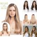 S-noilite Hot Fashion 17 Curly Clip in Hair Extensions Full Head 8Pcs - Ash Blonde/Bleach Blonde mix - 17 Inch - Buy Online on GoSupps.com