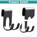 Ningyer 12-Piece Self-Adhesive Razor Shower Holder Set | No-Drill Multi-Purpose Hooks for Bathroom Kitchen & Office | Black/Silver Bathroom Accessories - Buy Online on GoSupps.com