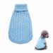 Dog sweater Christmas dog turtleneck sweater christmas pattern knitwear warm pet sweater winter dog coat sweater pet costume for dog puppies party Puppy gift for dog blue s