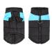 Shinmax dog coat winter jacket dog jacket waterproof winter jacket warm winter vest for small medium large dogs Feeded breast protection dog puppy clothing vest pumpier padded coat S blue