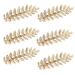 Miaija 6Pieces Leaves Hair Clips Gold Metal Vintage Roman Goddess Headdress Women Hair Barrettes Accessories for Wedding Party
