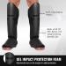 Elite Sports Muay Thai Shin Guards Kickboxing MMA Muay Thai Protective Shin Pad Leg Guards BLACK S-M - Buy Online on GoSupps.com