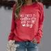 All I Need is Coffee and My Dog Sweatshirt - Red Long Sleeve Crewneck for Women (Size Large) - Buy Online on GoSupps.com