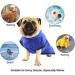Quick-Drying Microfiber Dog Bathrobe & Towel | Super Absorbent Comfortable Navy Blue - Adjustable for Pets & Cats | Pettom - Buy Online on GoSupps.com