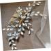 FRCOLOR Bridal Headpiece Wedding Hair Accessories Bridal Headdress Bridal Hair Accessories White Comb Bride - Buy Online on GoSupps.com
