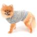 Smalllee Lucky Store Sherpa Fleece Turtleneck Sweater Vest for Small Dogs & Cats - Warm Autumn Winter Clothing in Gray D-Ring Design - Buy Online on GoSupps.com