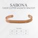 Buy Sabona Tudor Copper Magnetic Bracelet - Small 5.5 Brown Wristband for Health & Style - Buy Online on GoSupps.com