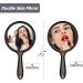 Double Sided Handheld Makeup Mirror with 1X/2X Magnification - Black - Buy Online on GoSupps.com