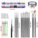 Teenitor Nail Art Brush Kit with Designer Tools, Glitter, Foil Flakes, Tape Strips & Rhinestones - Buy Online on GoSupps.com
