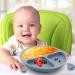 Lookka Baby Weaning Set - 4 Pcs Silicone Feeding Set for Babies and Toddlers - BPA Free - Blue - Buy Online on GoSupps.com