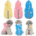 BPS rain jackets for pets waterproof with hood for small medium-sized and large dogs with material 100% polyester (M blue 2) BPS-1664AZ M blue 2