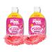 Floor Cleaner Spray Bundle with 2 x 750ml Pink Stuff Squit & Mop Vegan Friendly Floor Cleaner Liquid & 2 Pink Mop Slippers