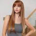 HAIRCUBE Long Brown Wigs for Women | Highlights Straight Fringe Daily Wear - Buy Online on GoSupps.com