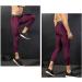 UNeedVog Men's Wine Red 3/4 Compression Pants | Medium Fitness Leggings for Workout, Yoga, Basketball | Gym Sports Tights - Buy Online on GoSupps.com