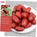 HOMSFOU 20Pcs Simulation jujube model pretend play fruit fruities Simulation Red Jujube Decors Fake Red Jujube artificial fruit Model fruit toys Photography Fruit Ornaments pvc nut food - Buy Online on GoSupps.com