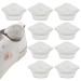 GORGECRAFT 6 Pairs Heel Grips Soft Heel Cushion Inserts Heel Cushion Pads Self-Adhesive Heel Liner Protectors for High Heels Loose Shoes Sneakers Women Men Pain Relief Foot Care  White
