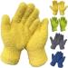 FINPAN Dust Removal Gloves Coral Wool Super Absorbent Gloves Household Cleaning Dust Removal Gloves Dishwashing Gloves Blue - Buy Online on GoSupps.com