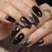 Chic Style Black Nail Wraps - 280 Pieces Self-Adhesive Full Cover Nail Decals for Girls and Women | Includes 20 Sheets and 2 Nail Files - Nail Polish Stickers and Manicure Decals - Buy Online on GoSupps.com
