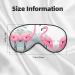 Two Flamingo Eye Mask - Soft Adjustable Sleep Mask for Men & Women | Comfortable Nighttime Eye Cover - Perfect for Travel & Relaxation - Buy Online on GoSupps.com
