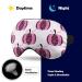 LynaRei Pink Leopard Pumpkin Sleep Mask - Thanksgiving Day Blindfold for Full Night's Sleep and Travel - Elastic Blackout Eye Mask Cover - Buy Online on GoSupps.com