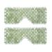 Jade Eye Mask  gemshan 2 Pcs Stone Eye Mask Hot or Cold Use  Green Jade Facial Eye Sleeping Mask Green Jade 2pcs