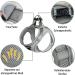 UVTQSSP Gray Dog Harness for Small Dogs & Puppies | Padded with Leash | Comfortable & Durable - Buy Online on GoSupps.com