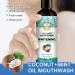 Coconut Pulling Oil with Tongue Scraper (237ml) | Alcohol-Free Mouthwash for Bad Breath Healthy Gums & Teeth Whitening | 1PC - Buy Online on GoSupps.com