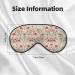 Unisex Flower Leaf Print Sleep Mask - Double-Sided Eye Mask for Sound Sleep & Skin Care - Buy Online on GoSupps.com