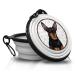 Miniature Pinscher - foldable portable drinking bowl with carabiner for on the go. Food bowl pet bowl. Handy and unique.