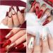 Yueshop 6 PCS Gel Nail Polish Kit - Red Burgundy Nail Polish Red Glitter Silver Sparkle Gel Nail Polish Soak Off UV Gel Nail Lamp Varnish Manicure Kit For Valentines Beauty Gift (6PCS 8ml) - Buy Online on GoSupps.com