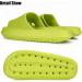 Cloud Slide Slippers for Women Men | Thick Sole Non-Slip Slipper | Quick Drying Bathroom Sandals | Super Soft Open Toe Platform Shoes | Avocado Green | Size 8.5-9.5 Women/7-8 Men - Buy Online on GoSupps.com