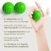 2x DBT Skills Hedgehog Ball | Green Magnetic Acupressure Ball for Stress Relief Massage & Mobility | 47mm Tension Relief Tool - Buy Online on GoSupps.com