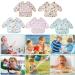 Discoball 5 pcs Waterproof Baby Bibs with Sleeves - Unisex Feeding & Drool Bibs for Infant Toddler 6-24 Months - Buy Online on GoSupps.com