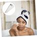 MAGICLULU 8 Pcs Coral Fleece Dry Hair Hat Quick Dry Women's Absorbent Cap White - Buy Online on GoSupps.com