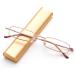 Newbee Fashion Portable Reading Glasses - Lightweight Metal Rectangle with Aluminum Case | 3 Pack Gold 1.75 | Slim Design & Comfort Fit - Buy Online on GoSupps.com