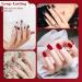 LKE Gel Nail Polish Set - 6 Colors for All Seasons | White Black Red Pink Gold & Silver Glitter | Soak Off UV/LED Nail Kit for Home & Salon Manicure - Buy Online on GoSupps.com
