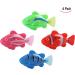 Iwobi 4-Piece Simulation Tropical Fish Set | Battery-Operated Plastic Mini Fish Toys for Cats Aquariums & Kids' Bathing Fun - Buy Online on GoSupps.com