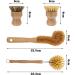 4 Pieces Bamboo Scrub Brush Eco-Friendly Kitchen Cleaning Brush Set Mini Pot Brush Natural Bamboo Dish Scrubber with Bamboo Handle for Kitchen Cleaning Dishes Pots Pans - Buy Online on GoSupps.com