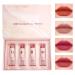 Velvet Matte Lipstick Set 4 Colors for Women High Pigmentation Velvet Lipstick Kit Makeup Lipstick Set