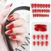 dijiusidy False Nail Fashionable Various Shapes Fingernail Full Coverage Strong Viscosity Adjustable Paster for Manicure Art 18 F741 18 1 count (Pack of 1) - Buy Online on GoSupps.com