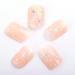 Buy Novo Ovo Short Oval Nude Press-On Nails | Jelly Dot Pattern & Star Stickers - Perfect for Valentine's Day! - Buy Online on GoSupps.com