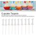 Xcello 100pcs Silver Glitter 1 Cupcake Topper for Simple Operation Birthday Cake and Baby Shower Decorations - Buy Online on GoSupps.com