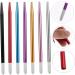 FOMIYES 7pcs Metal Embroidery Pen Brow Pencil Makeup Pen Metal Holder Embroidered Manual Pen Tool Korean - Buy Online on GoSupps.com