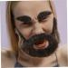 SKISUNO 1 Set Beard Dress up Faux Beard Prop Fake Whiskers Fake Long Beard Christmas Santa Claus Beard Plush - Buy Online on GoSupps.com