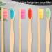 18-Piece Natural Bamboo Toothbrush Set with BPA-Free Bristles - Multi-Color Individually Packaged Toothbrushes - Buy Online on GoSupps.com