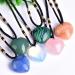 1Pc Natural Gemstone Love Heart Pendant Crystals Reiki Rock for DIY Charm Crystal Jewelry Making Full of Texture (Color : White Crystal) - Buy Online on GoSupps.com